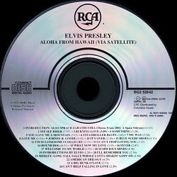 Aloha From Hawaii via Satellite - Canada 1995 - Canada BG2 52642 - Elvis Presley CD