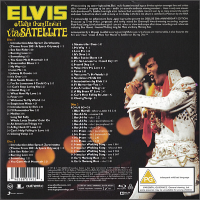 Aloha from Hawaii via Satellite - 50th Anniversary - Sony Legacy 1965801952 - EU 2023 - Elvis Presley CD