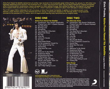 Aloha From Hawaii via Satellite - Legacy Edition - Australia 2013 - Sony Music 88765433892