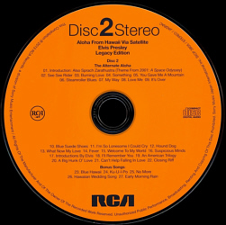Disc 2 - Aloha From Hawaii via Satellite - Legacy Edition - JP 2013 - Sony Music SICP 3804~5
