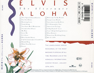 The Alternate Aloha - Germany 1995 - BMG PD 86985 - Elvis Presley CD