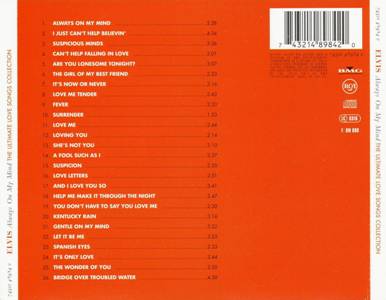 Always On My Mind - The Ultimate Love Songs Collection - BMG 74321 48984 2 - EU 1997