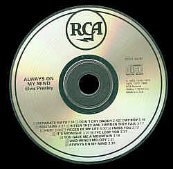 Always On My Mind - PCD1-5430 - USA 1989