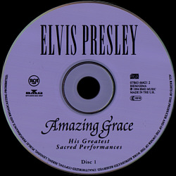 Amazing Grace His Greatest Sacred Performances - EU 1997 - BMG 07863 66421 2 - Elvis Presley CD
