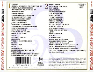 Amazing Grace - BMG 07863 66421 2 - Germany 1994