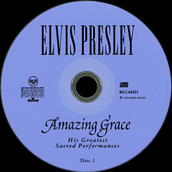 Amazing Grace - Canada 1998 - BG2 66421 - CRC - Elvis Presley CD