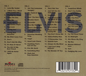Are You Lonesome Tonight? - BMG 74321447332 - UK & Ireland 1997 - Elvis Presley CD