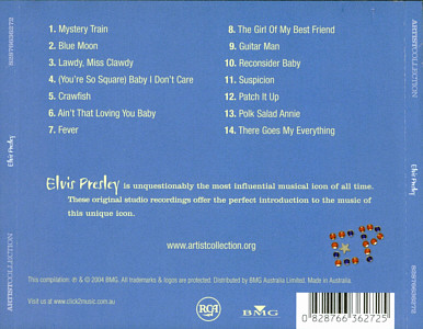 Artist Collection Elvis Presley - BMG 82876-63627-2 - Australia 2004 - Elvis Presley CD