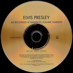 Elvis As Recorded At Madison Square Garden - Edition Lemitée Or - France 2007 - Sony/BMG 88697110922
