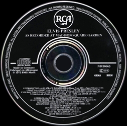 Elvis As Recorded At Madison Square Garden - ND 90663 - Germany 1992