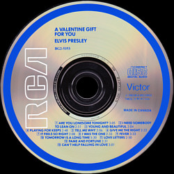 A Valentine Gift For You (Columbia House Music CD Club) - Canada 1999 - BMG BG2-5353