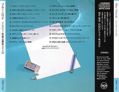 Blue Hawaii - That's Glorious Movie Themes - BMG DRF-2702 - Japan 1992