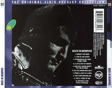 Back In Memphis -  The Original Elvis Presley Collection Vol. 33 - EU 1999 - BMG 74321 90634 2 - Elvis Presley CD