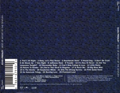 Best Of Artist Of The Century - BMG 07863 67910 2 - Canada 2000