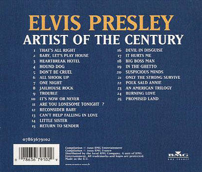 Best Of Artist Of The Century - BMG 07863 67910-2 - France/EU 2000