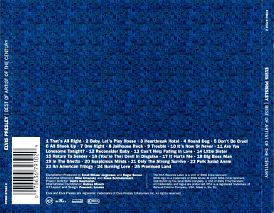 Best Of Artist Of The Century - France 2004 - BMG 07863-67910-2 / FSTI 5476 - Elvis Presley CD