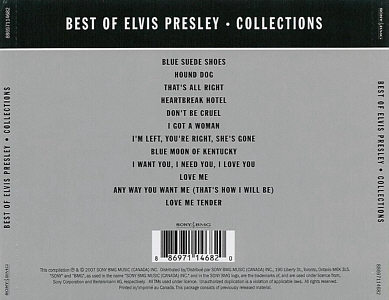 Best Of Elvis Presley - Collections - BMG 88697114682 - Canada 2007
