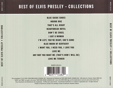 Best Of Elvis Presley - Collections - BMG 88697114682 - USA 2011