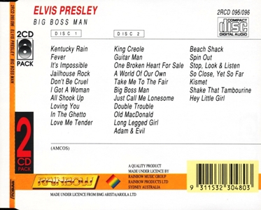 Big Boss Man - Rainbow 095/096 - Australia 1992 - Elvis Presley CD