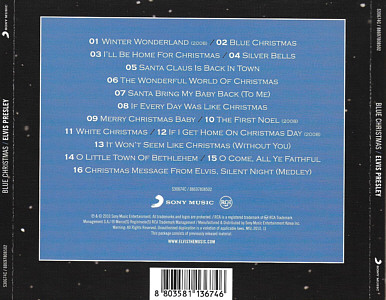 Blue Christmas - Korea 2010 - Sony Music 88697 80850 2 - Elvis Presley CD
