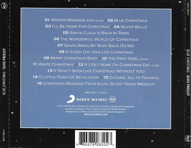 Blue Christmas - Malaysia 2010 - Sony Music 88697 80850 2 - Elvis Presley CD