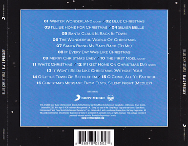 Blue Christmas - Canada 2011 - Sony 88697808502 - Elvis Presley CD