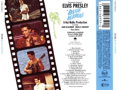 Blue Hawaii - remastered and bonus - BMG 07863 66959 2 - EU 1997