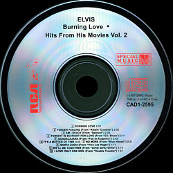 Burning Love and Hits From His Movies Vol.2 - USA 1995 - BMG CAD1-2595 - Elvis Presley CD