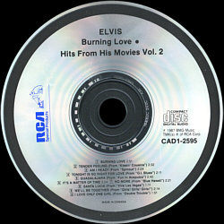 Burning Love and Hits From His Movies Vol.2 - BMG CAD1-2595 - Canada 1992