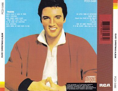 Elvis' Christmas Album - Canada 1998 - PCD1-5486 - Elvis Presley CD
