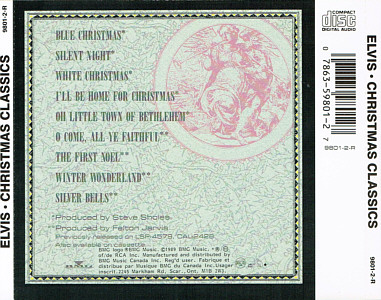 Christmas Classics - Canada 1994 - 9801-2-R - Elvis Presley CD