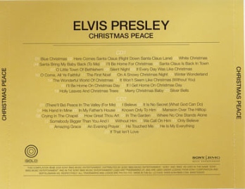 Christmas Peace (2 CD Gold Tin Box)- Sony/BMG 88697336562 - EU 2008