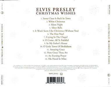 Christmas Wishes - EU 2007 - Sony/BMG 82876 73043 2 (De Agostioni Elvis Calendar) - Elvis Presley CD