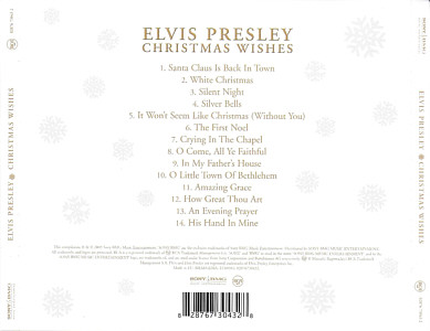 Christmas Wishes - EU 2009 - Sony Music 82876 73043 2 - Elvis Presley CD