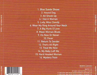 Elvis Presley Classic - Denmark 2006 - Sony/BMG 88697011112 - Elvis Presley CD