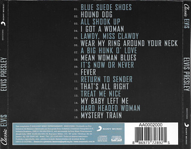 Classic Elvis - Brazil 2009 - Sony 88697372892 - Elvis Presley CD