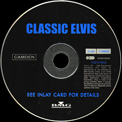 Classic Elvis - Japan 2000 - BMG Camden 74321476822 / PS-1056 - Elvis Presley CD