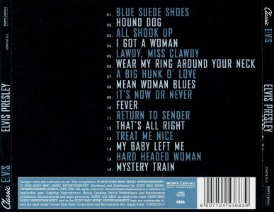 Classic Elvis - South Africa 2008 - Sony/BMG CDRCA7212