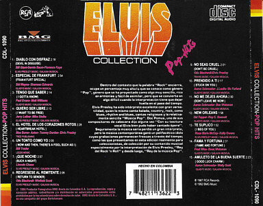 Elvis Collection Pop-Hits - Columbia 1997 - BMG CDL-1090 - Elvis Presley CD