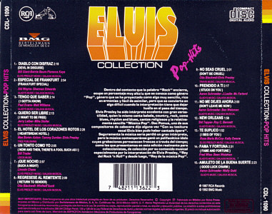 Elvis Collection Pop-Hits - Mexico 2000 - BMG CDL-1090 - Elvis Presley CD
