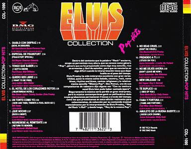 Elvis Collection Pop-Hits - Mexico 1997 - BMG CDL-1090 - Elvis Presley CD