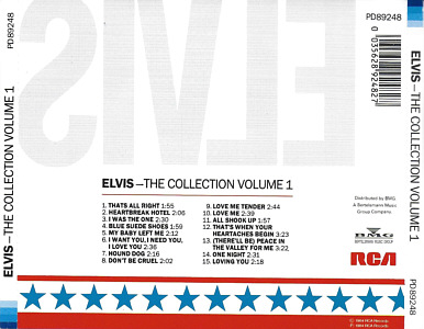 The Collection Volume 1 - Taiwan 1995 - BMG  PD 89248 - Elvis Presley CD