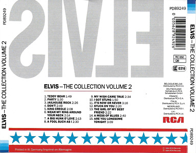 The Collection Volume 2 - Germany 1993 - RCA PD 89249 - Elvis Presley CD