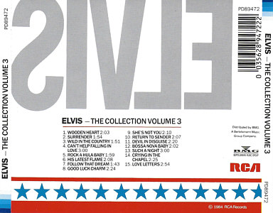 The Collection Volume 3 - Germany 1996 - BMG 74321 40053 2 - Elvis Presley CD The Collection Volume 3 - Taiwan 1995 - BMG PD 89472- Elvis Presley CD