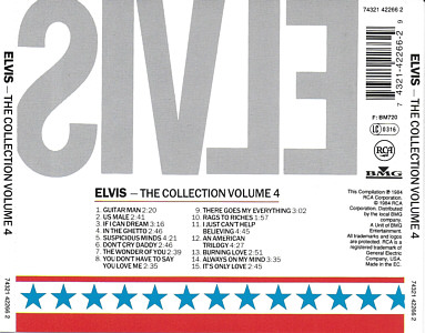 The Collection Volume 4 - Germany 1999 - BMG 74321422662 - Elvis Presley CD