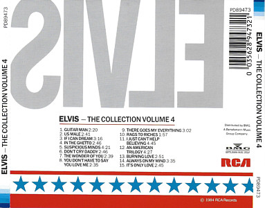 The Collection Volume 4 - Taiwan 1995 - BMG PD 89473 - Elvis Presley CD