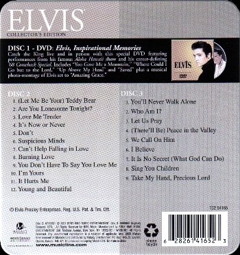 Elvis-Collector's Edition(tin can) - USA 2008 - Sony/BMG TC2 54165