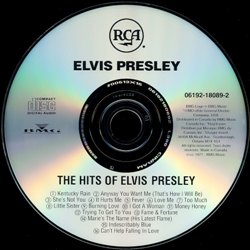 The Hits of Elvis Presley - Canada 2000 - BMG 06192-18089-2