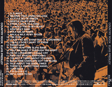 Country Rock - Japan 2001 - BMG BVCM-31073 - Elvis Presley CD