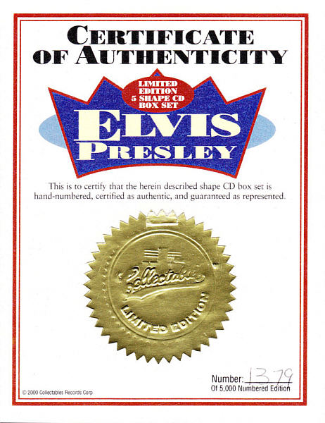 Elvis Presley CD Info **RCA - BMG - FTD - Promotional CD